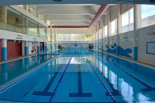 Piscinas climatizadas gimnasio Leganés